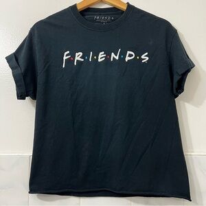 Friends TV Show Medium Black Cotton Short Sleeve Casual 90s Graphic T-Shirt